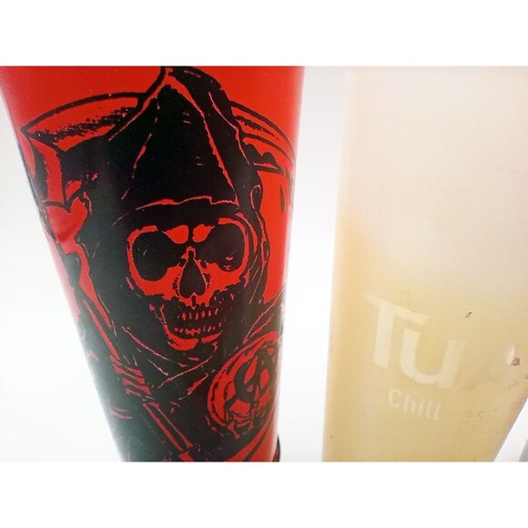 Lot of 5 Shot Glasses Sons of Anarchy Fear the Reaper Numbered Tuaca Barware - Picture 5 of 13